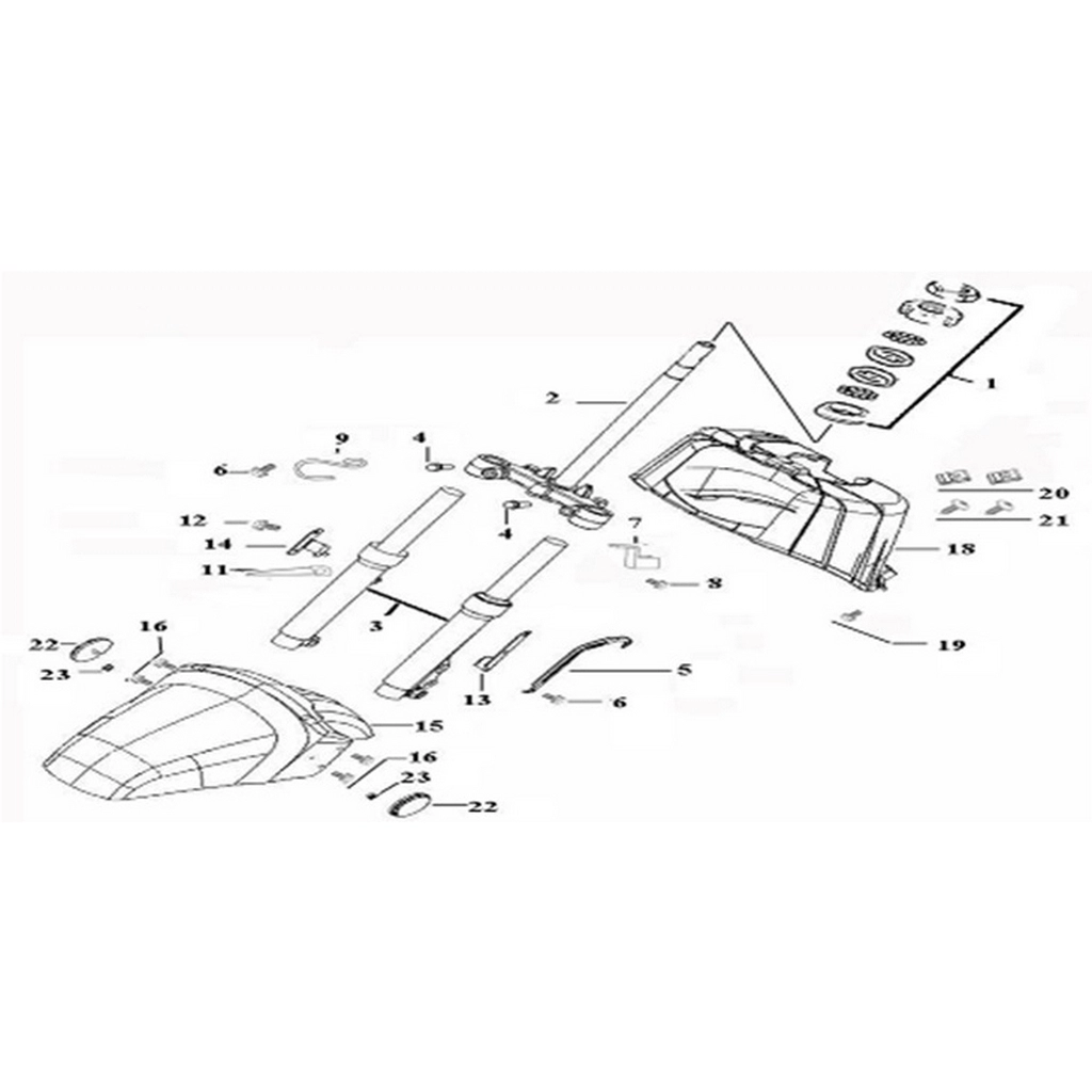 ASYA SCOOTURK-100 DIS GRENAJ ON CAMURLUK KIRMIZI #AS100-SCT F0615 KR